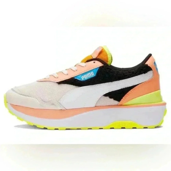 Puma Womens Cruise Rider 385518-01 White Casual‎ Shoes Sneakers size 8.5 - Picture 1 of 8